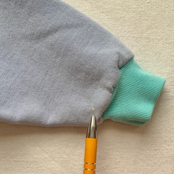 Vintage Oshkosh B’gosh Pink, Lavender, Pastel Colorblock Pullover Sweatshirt 18M - Picture 7 of 12